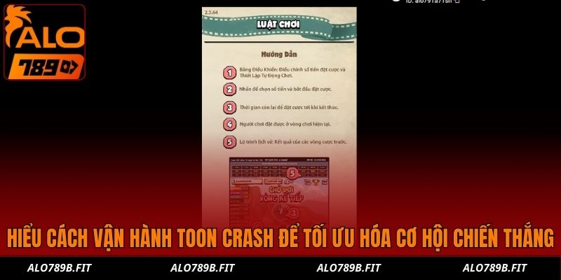 Hiểu cách vận hành Toon Crash để tối ưu hóa cơ hội chiến thắng