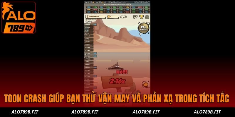 Toon Crash giúp bạn thử vận may và phản xạ trong tích tắc
