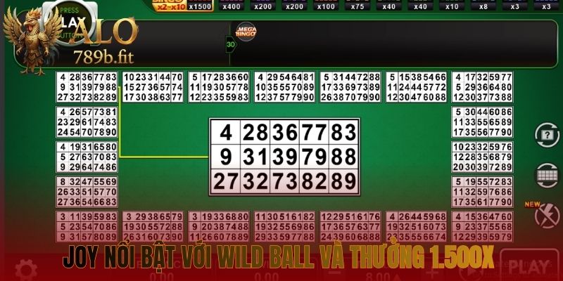 Joy nổi bật với Wild Ball và thưởng 1.500x 