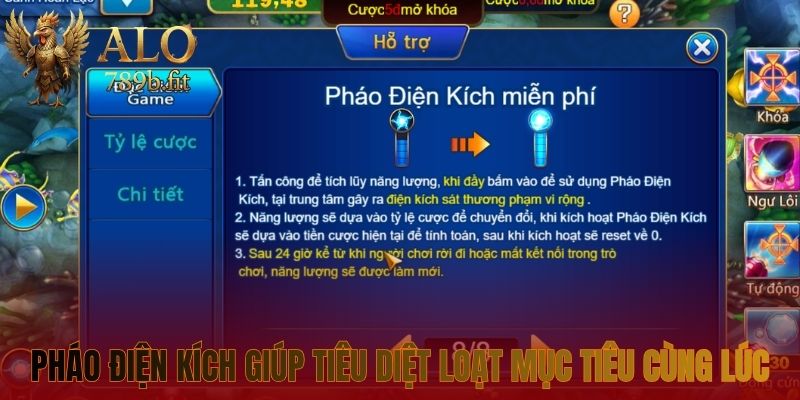 Pháo điện kích giúp tiêu diệt hàng loạt mục tiêu cùng lúc